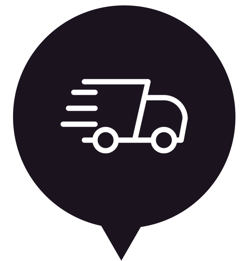 Speedy truck icon representing express delivery
